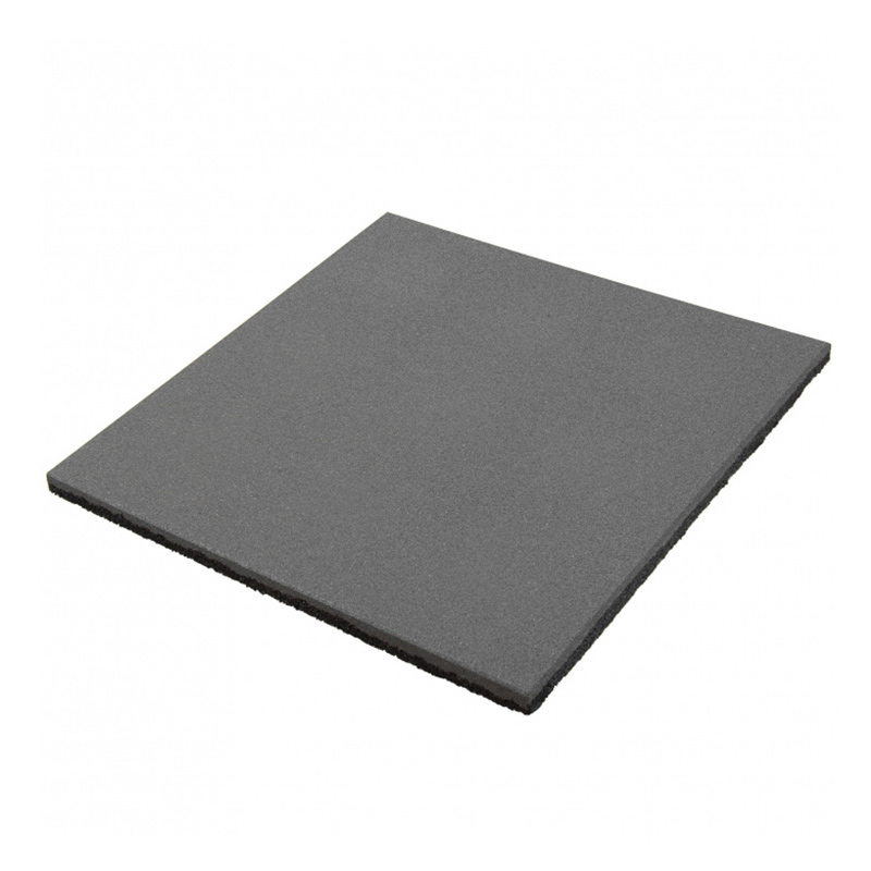 Резиновая плитка двухслойная 40мм 500*500 Серый
