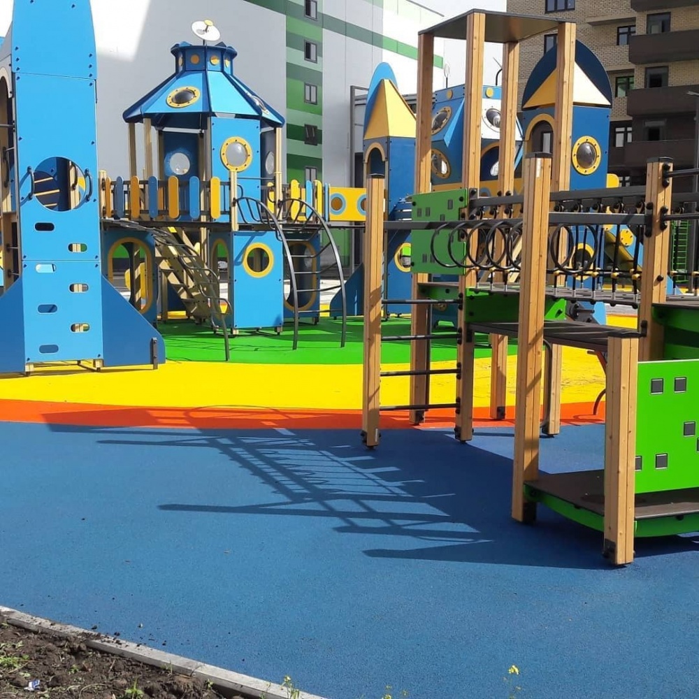 Безопасное покрытие 30мм для детских площадок