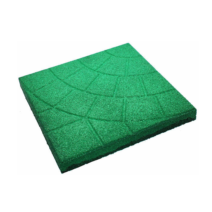 Резиновая плитка "Паутинка" 30мм 350*350 Зелёный