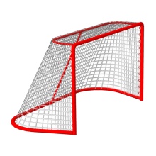 Сетка хоккей яч. 40*40 (1,25*1,85*1,30м) d=2,0 мм, цвет белый ПА, (пара).